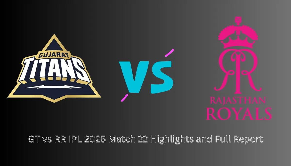 GT vs RR 23th Match Full Report In IPL 2025
